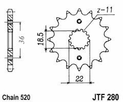 RITZEL 13Z,TEILUNG 520