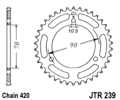 KETTENRAD 38Z,TEILUNG 420